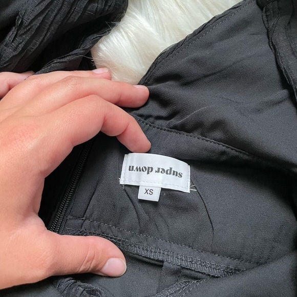 SUPERDOWN Winona Pleated Black Jumpsuit - Picture 4 of 4